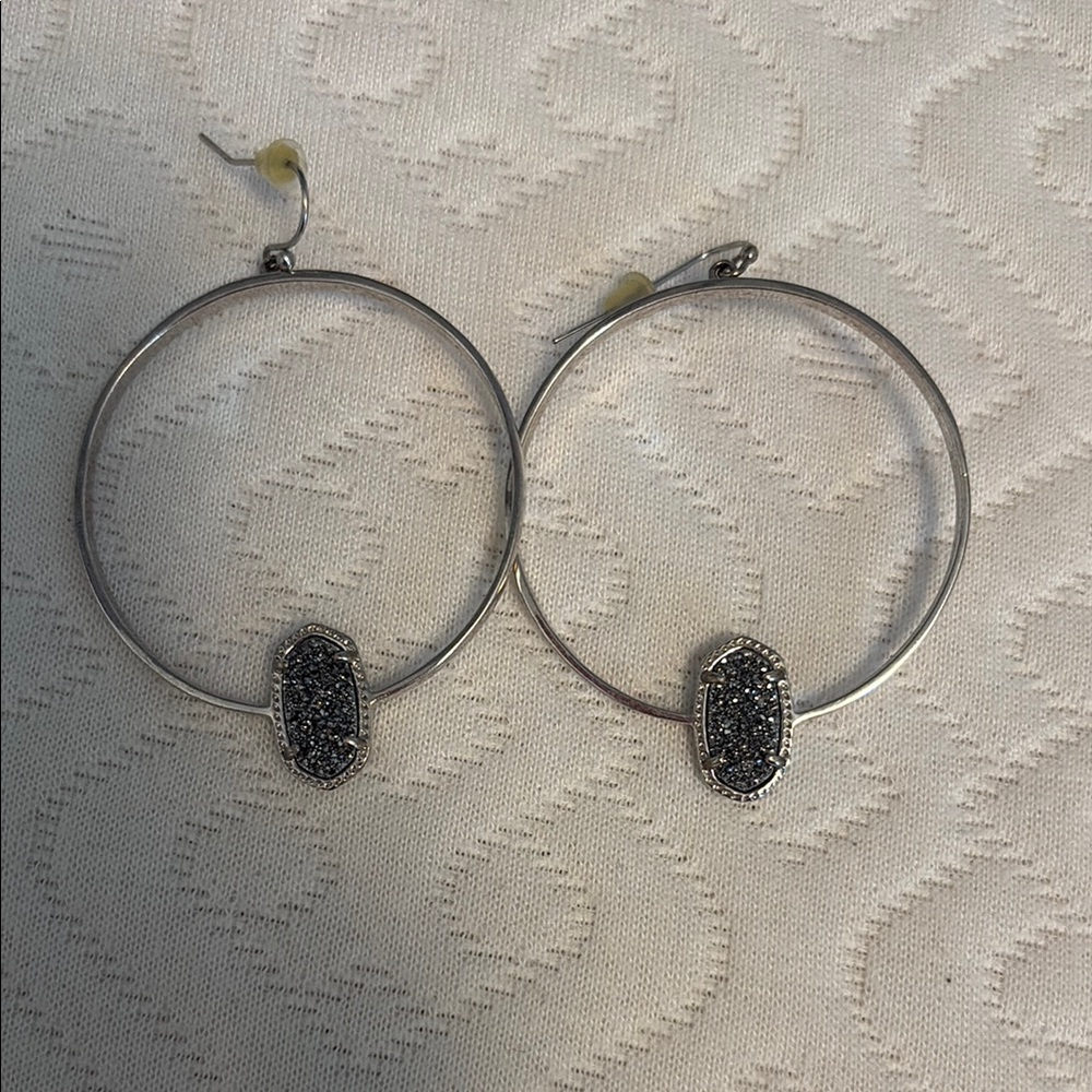 kendra scott Silver Hoop Earrings